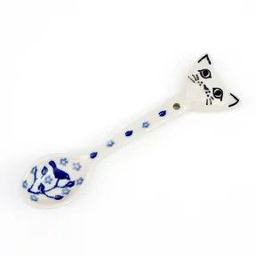 Łyżeczka kotek H19, 13,8 cm <br> 3206X Błękitny Ogród
